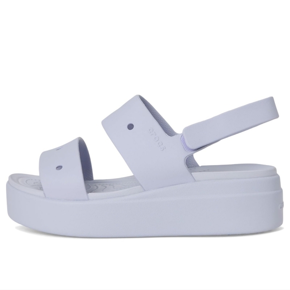 CROCS Purple Sandals with Platform Sole - Picture 3 of 4